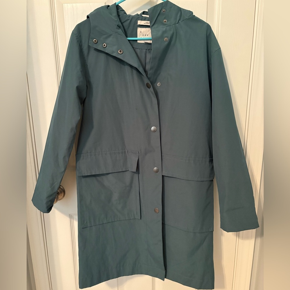 Women's Teal Trench/Rain Coat
